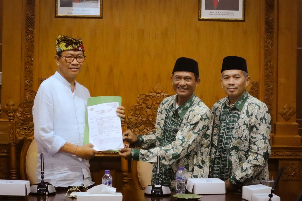 Wabup Suiasa Terima Audiensi Pengurus Cabang Nahdlatul Ulama Badung